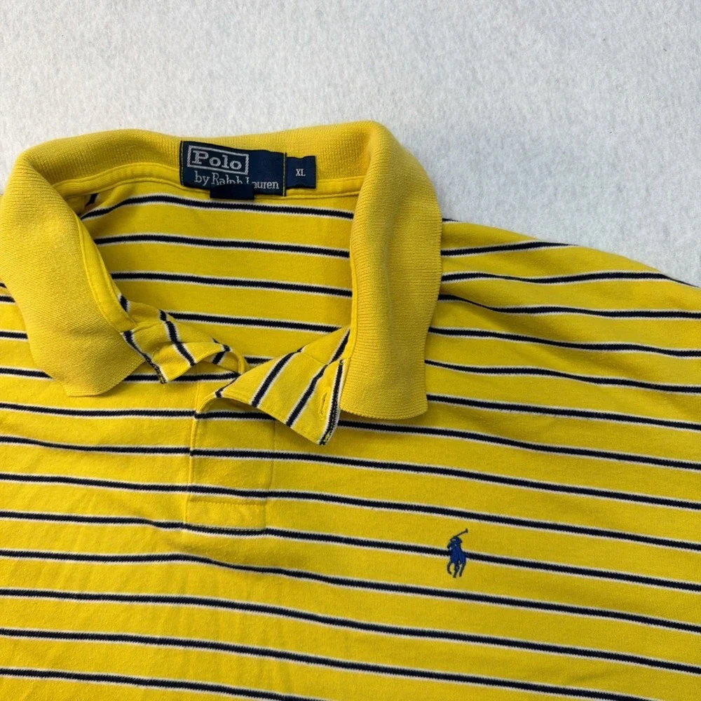 Ralph Lauren Polo‎ Shirt Mens X Large Black Short Sleeve Custom Fit Pony Preppy